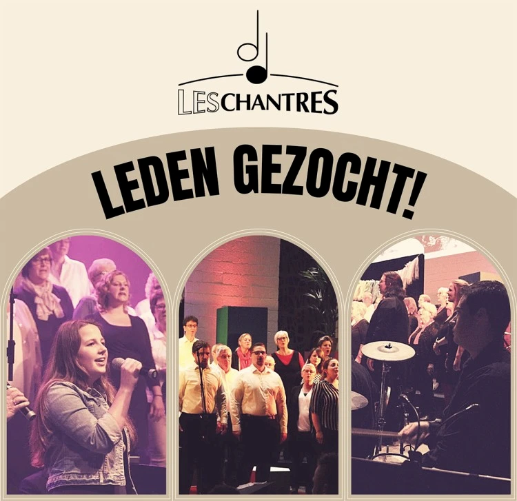 Interkerkelijk koor Les Chantres zoekt leden